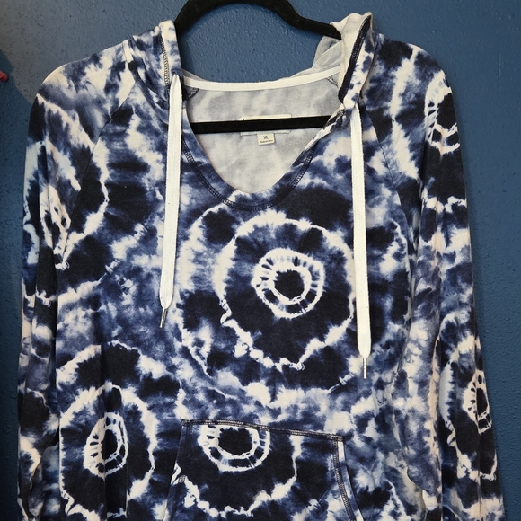 Koolaburra Tops - Koolaburra Blue Tie-Dye Hoodie